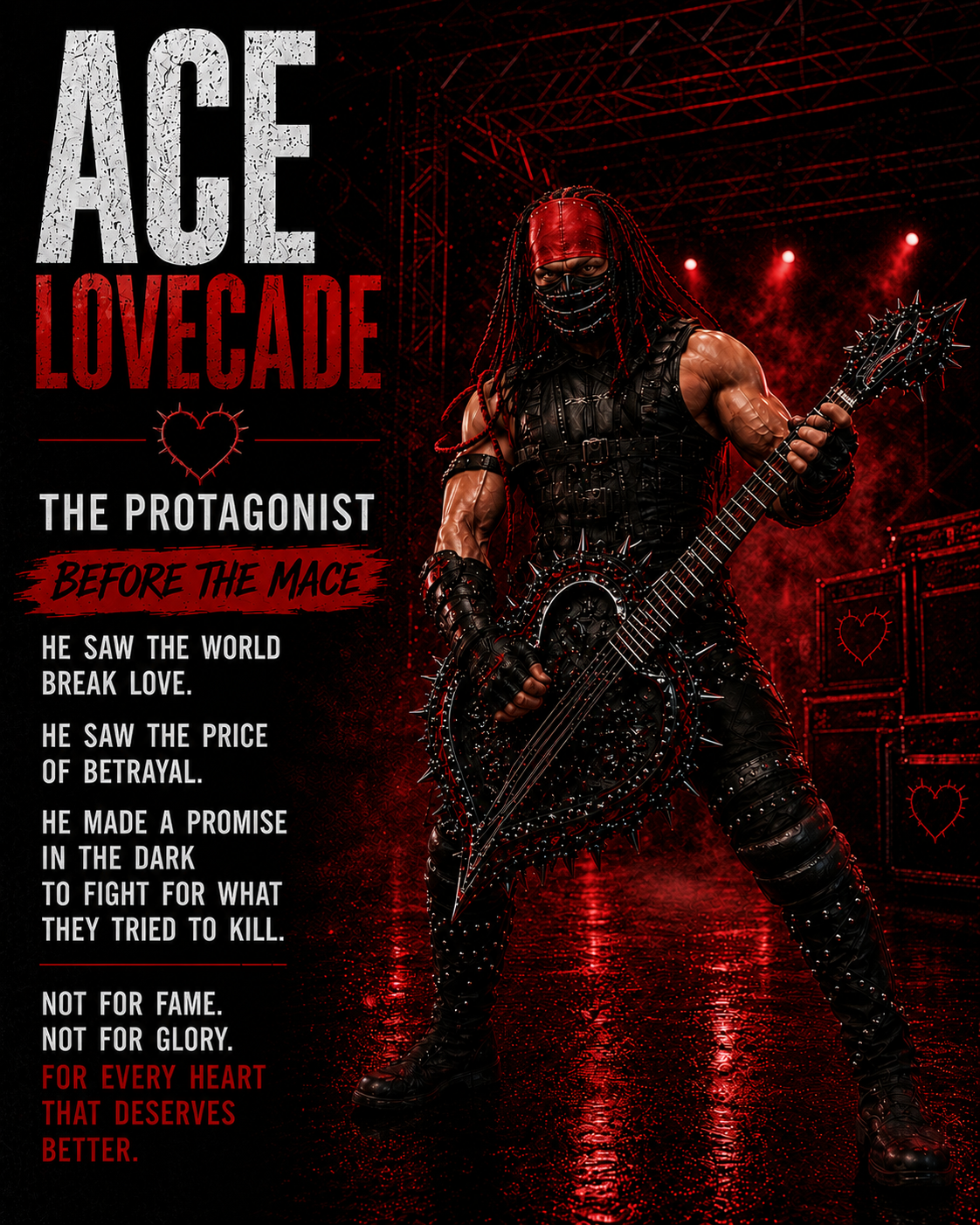 Ace Lovecade — The Protagonist, before the mace
